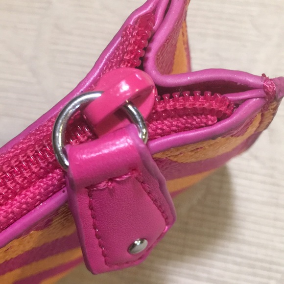 Vera Bradley Pink Slim Coin/Card Clip Purse - Picture 13 of 15